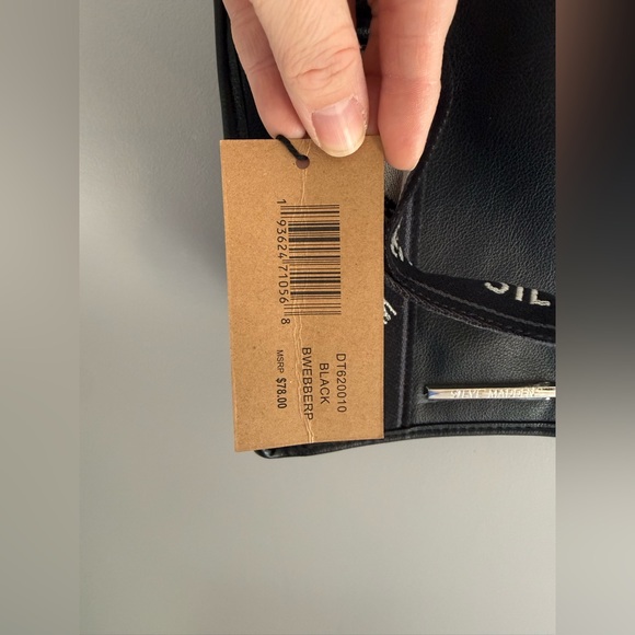 Steve Madden Bwebber Black Leather Crossbody Purse New AirPod Case TikTok Viral - Picture 3 of 8